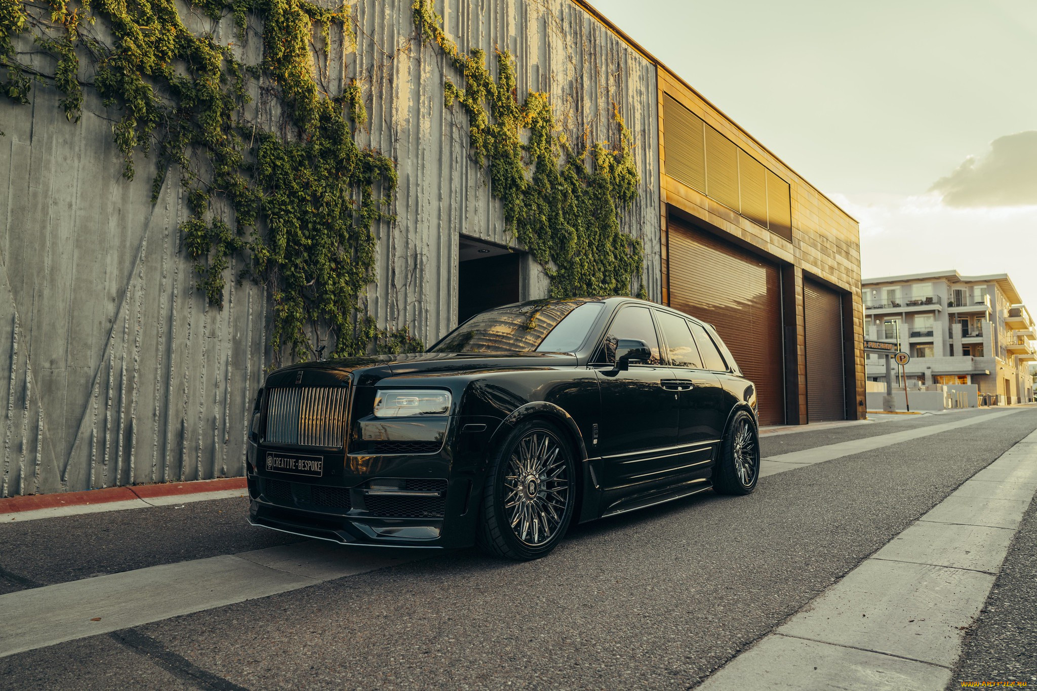 , rolls-royce, rolls, royce, wall, green, black, suv, cullinan